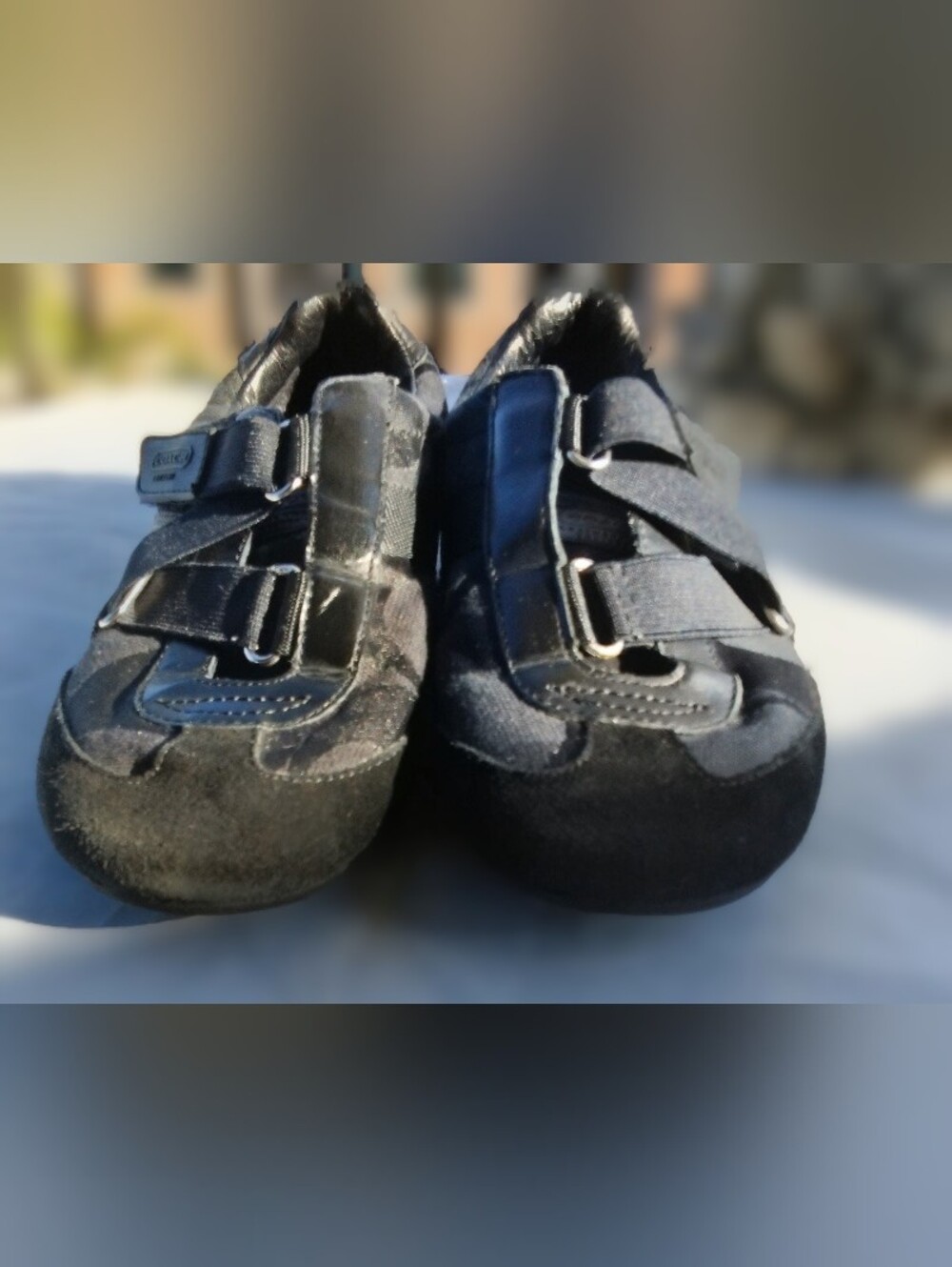 Coach Kyra Black Logo Signature Velcro Women's Sneakers Size 6